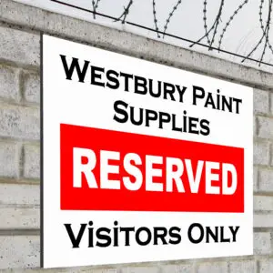 Parking Space Signs